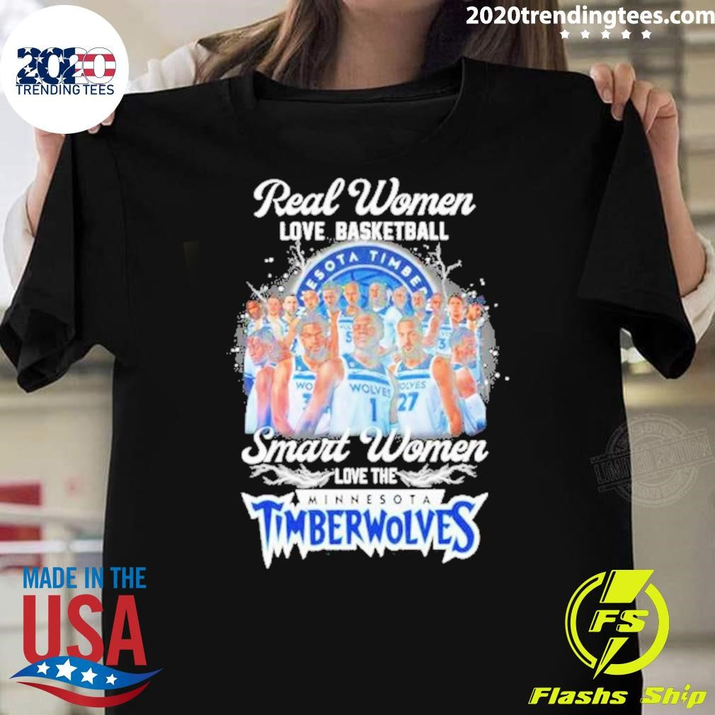 Official Minnesota Timberwolves Real Women Love - Adult & Kids T-Shirts, Sweatshirts & Hoodies apparel design preview 1