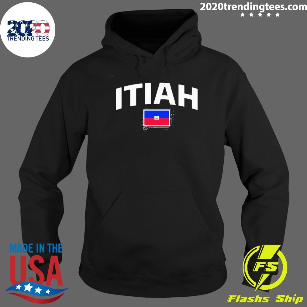 Official Nashology Itiah Haiti Flag - Adult & Kids T-Shirts, Sweatshirts & Hoodies apparel design preview 2