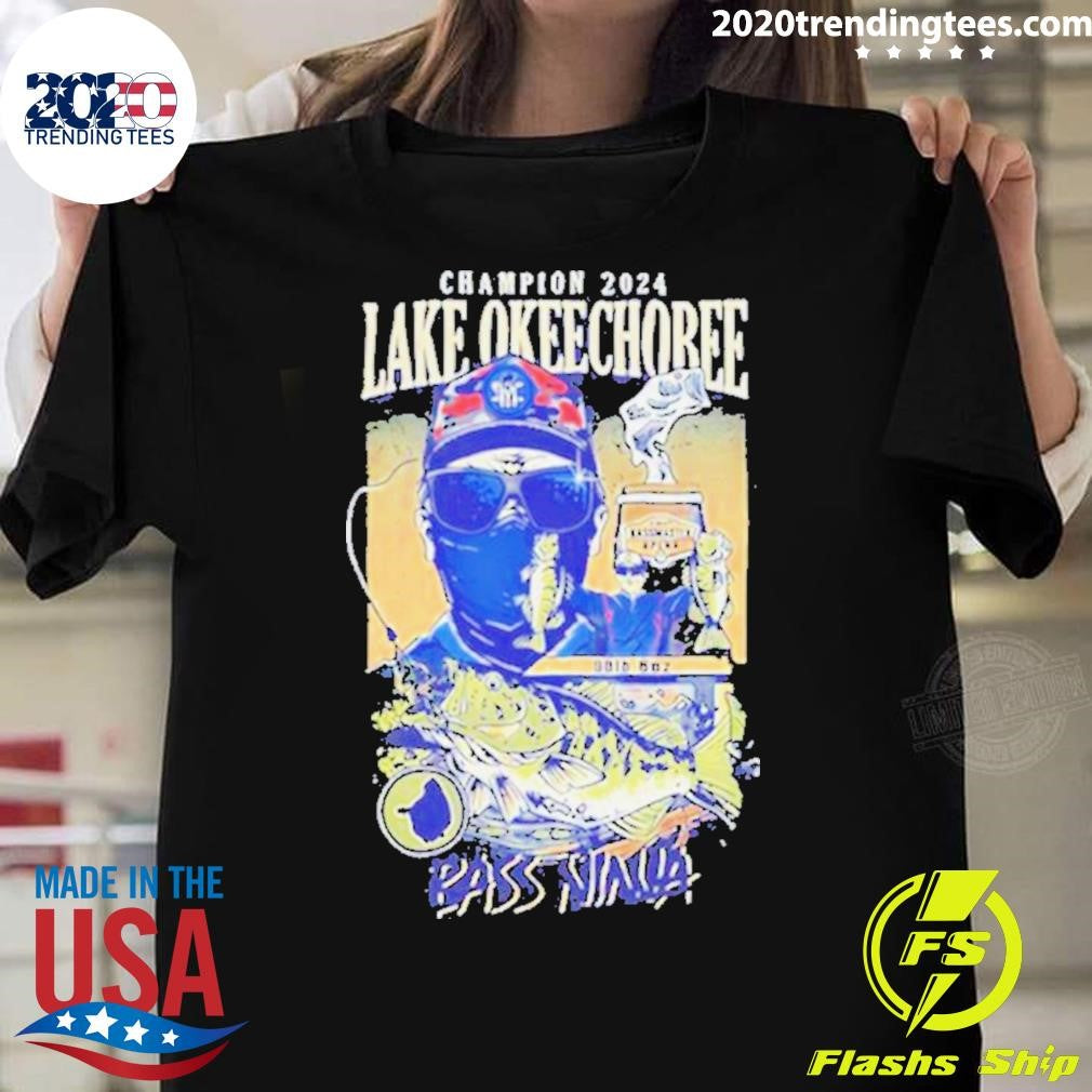 Official Okeechobee Bass Ninja - Adult & Kids T-Shirts, Sweatshirts & Hoodies apparel design preview 1