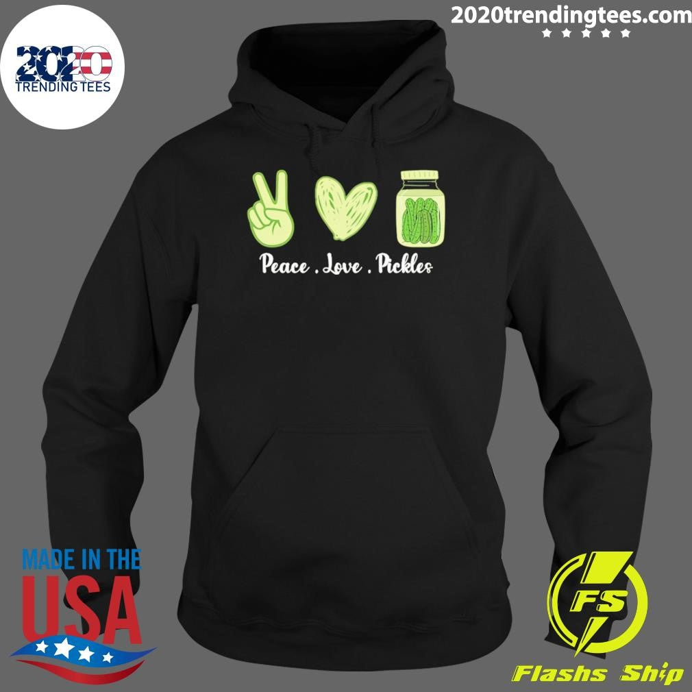 Official Peace Love Pickles 2024 - Adult & Kids T-Shirts, Sweatshirts & Hoodies apparel design preview 2
