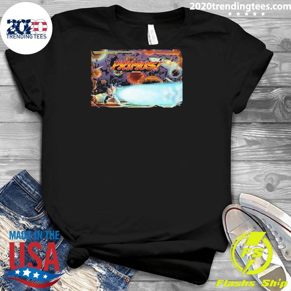 Official Primus In Saratoga Springs, Ny On August 12 - Adult & Kids T-Shirts, Sweatshirts & Hoodies apparel design preview 3