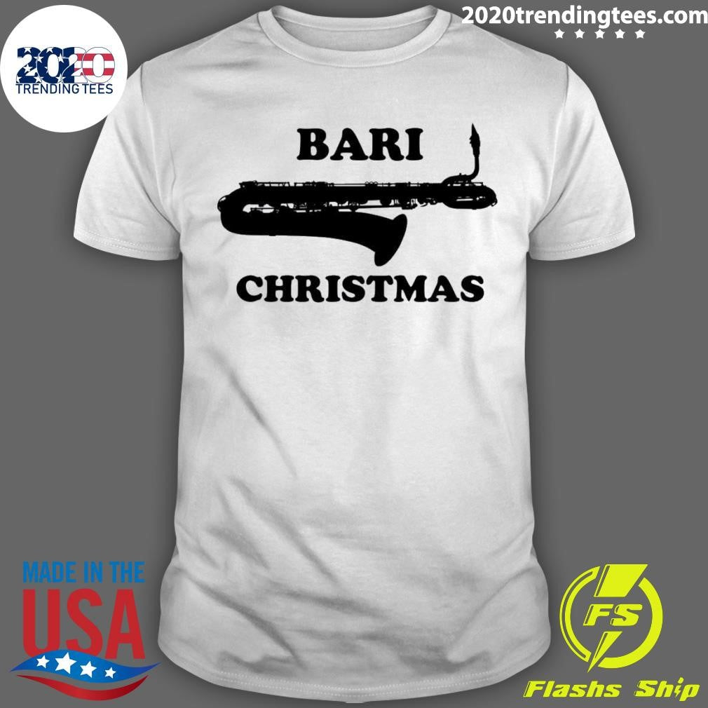 Official Saxophone Bari Christmas - Adult & Kids T-Shirts, Sweatshirts & Hoodies apparel design preview 1