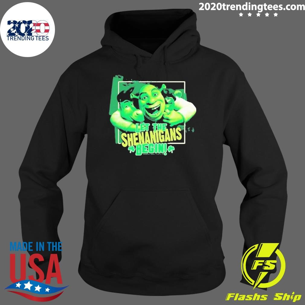 Official Shrek Mad Engine Let the Shenanigans Begin - Adult & Kids T-Shirts, Sweatshirts & Hoodies apparel design preview 2