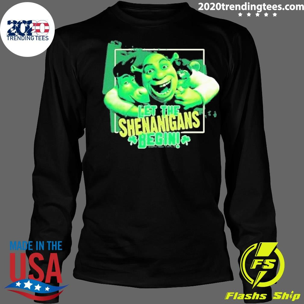Official Shrek Mad Engine Let the Shenanigans Begin - Adult & Kids T-Shirts, Sweatshirts & Hoodies apparel design preview 4