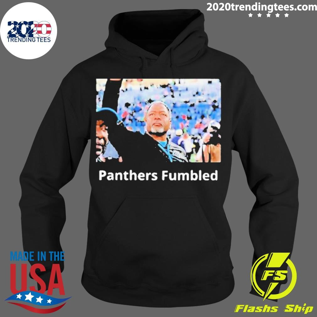 Official Steve Wilks Panthers Fumbled - Adult & Kids T-Shirts, Sweatshirts & Hoodies apparel design preview 2