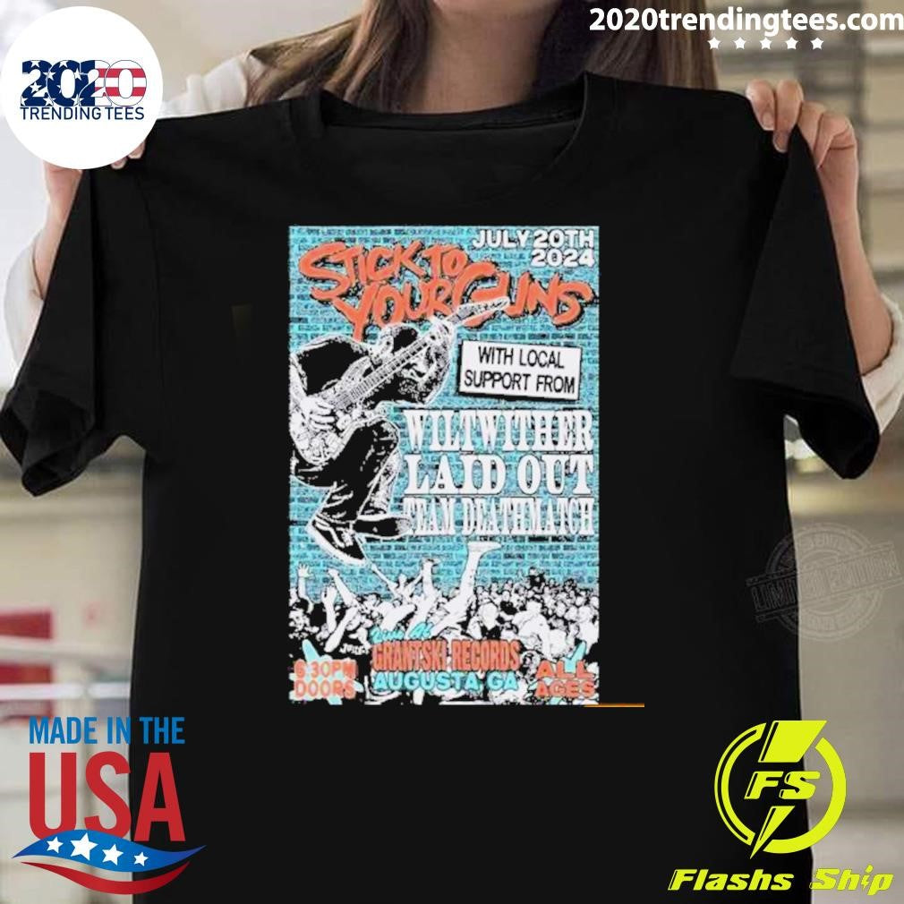 Official Stick To Your Guns July 20 2024 Augusta Ga - Adult & Kids T-Shirts, Sweatshirts & Hoodies apparel design preview 1