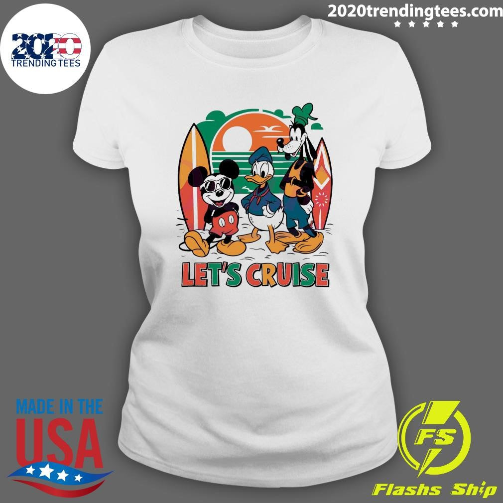 Official Summer Vibes Lets Cruise Disney Trip - Adult & Kids T-Shirts, Sweatshirts & Hoodies apparel design preview 3