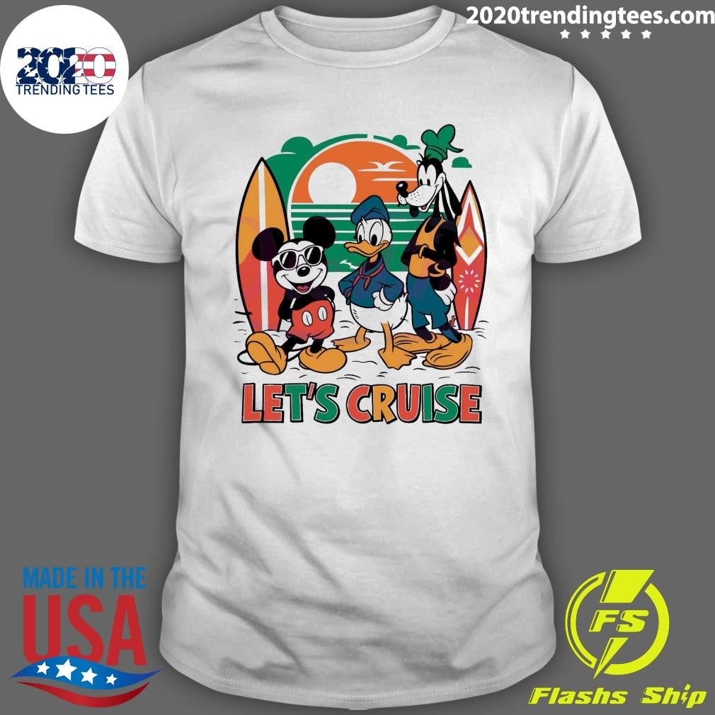 Official Summer Vibes Lets Cruise Disney Trip - Adult & Kids T-Shirts, Sweatshirts & Hoodies apparel design preview 1