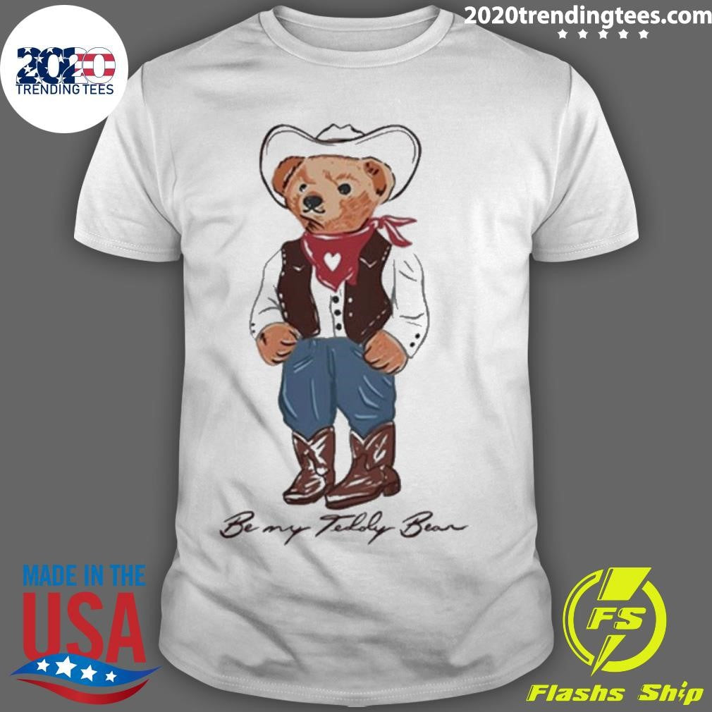Official Teddy Bear Cowboy Valentines - Adult & Kids T-Shirts, Sweatshirts & Hoodies apparel design preview 1