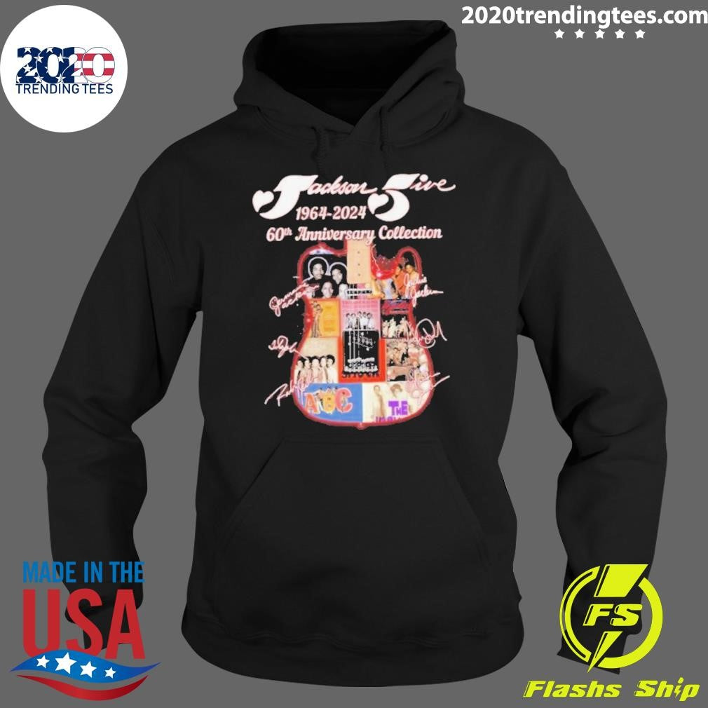 Official The Jackson Five 1964-2024 60th Anniversary - Adult & Kids T-Shirts, Sweatshirts & Hoodies apparel design preview 2