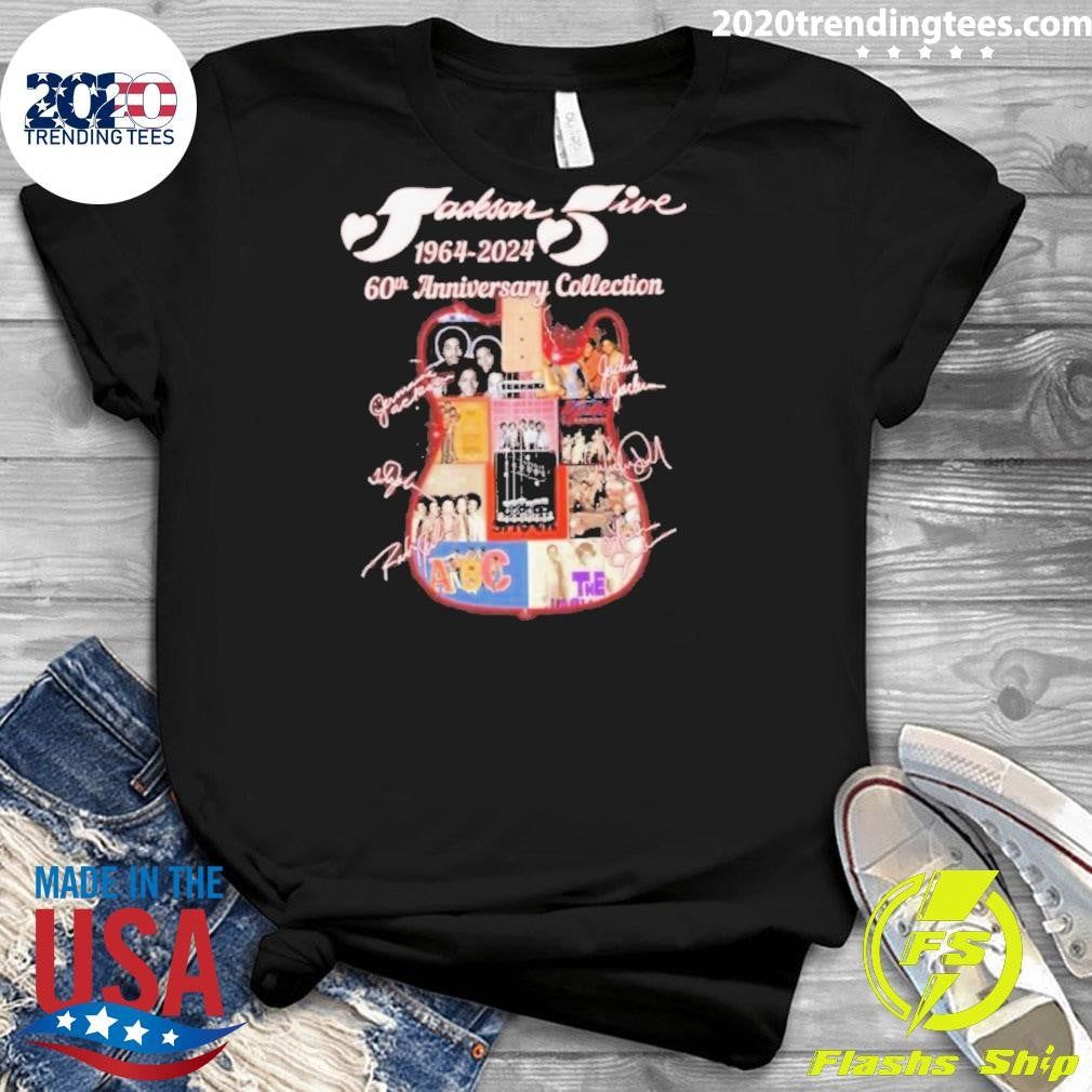 Official The Jackson Five 1964-2024 60th Anniversary - Adult & Kids T-Shirts, Sweatshirts & Hoodies apparel design preview 3