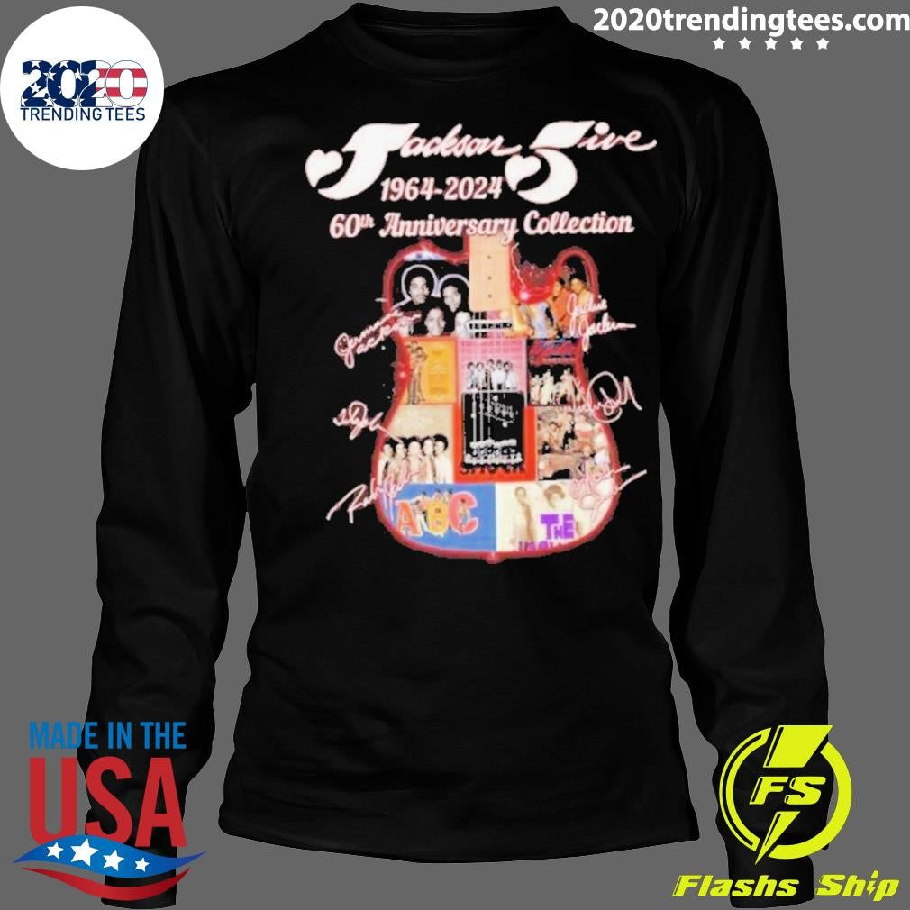 Official The Jackson Five 1964-2024 60th Anniversary - Adult & Kids T-Shirts, Sweatshirts & Hoodies apparel design preview 4