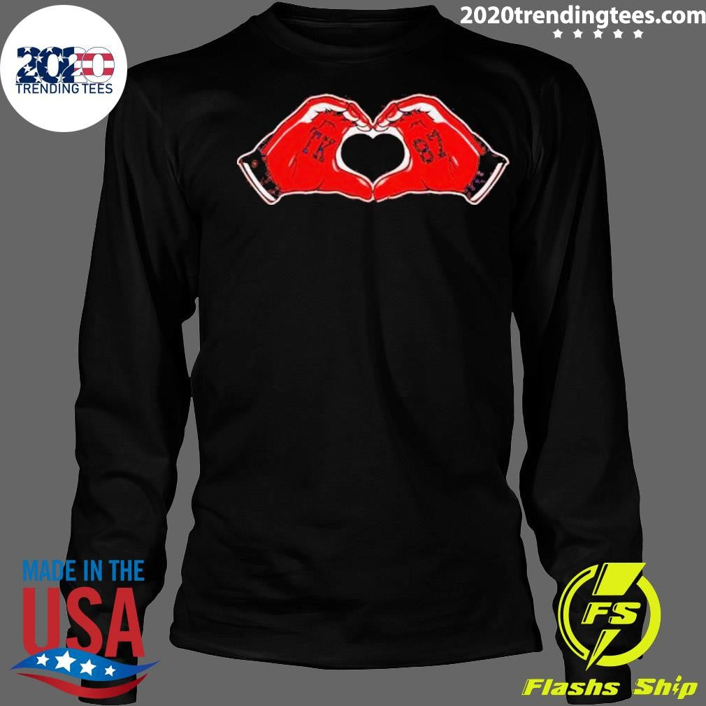 Official Travis Kelce Heart Hands - Adult & Kids T-Shirts, Sweatshirts & Hoodies apparel design preview 4
