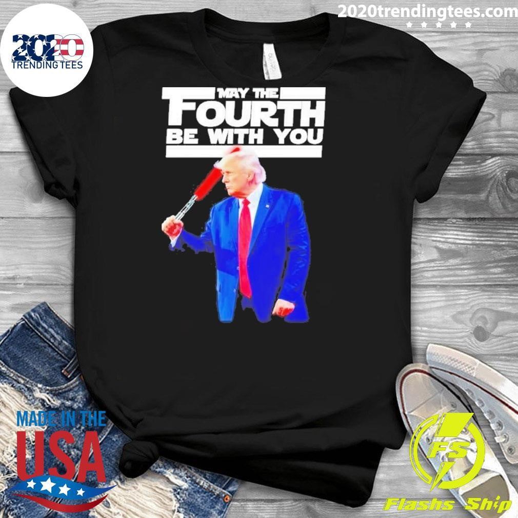Official Trump May The Fourth Be With You - Adult & Kids T-Shirts, Sweatshirts & Hoodies apparel design preview 3