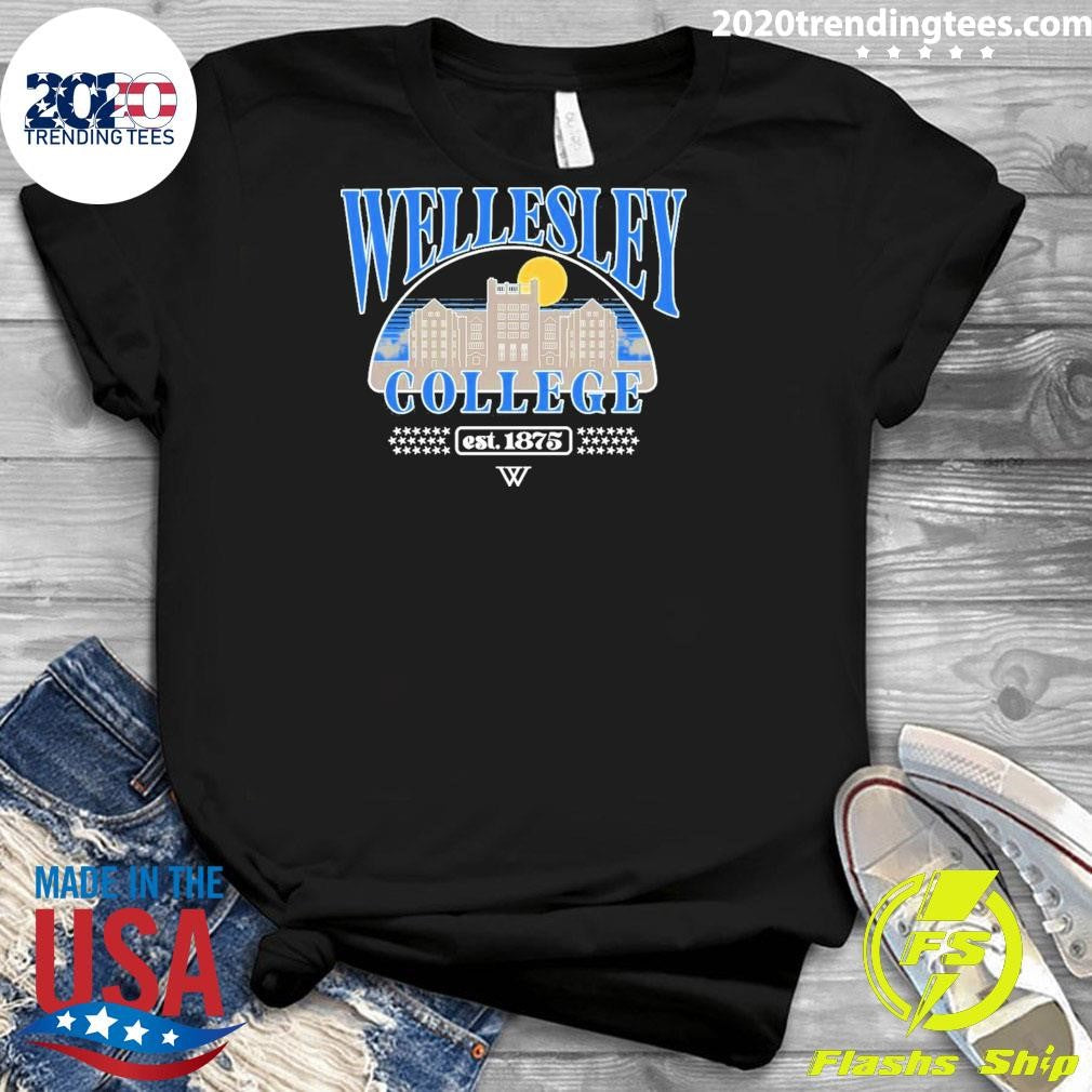 Official Wellesley College Women's Est 1875 - Adult & Kids T-Shirts, Sweatshirts & Hoodies apparel design preview 3