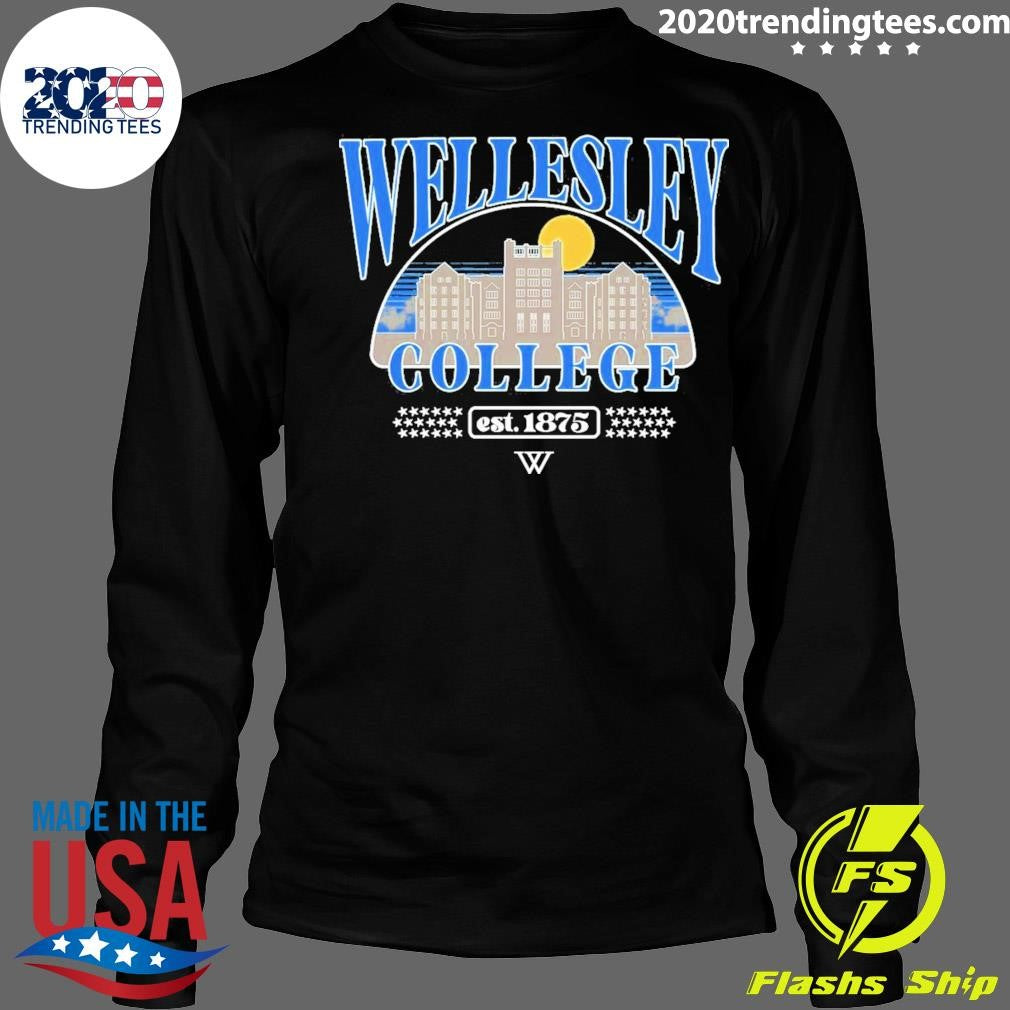 Official Wellesley College Women's Est 1875 - Adult & Kids T-Shirts, Sweatshirts & Hoodies apparel design preview 4