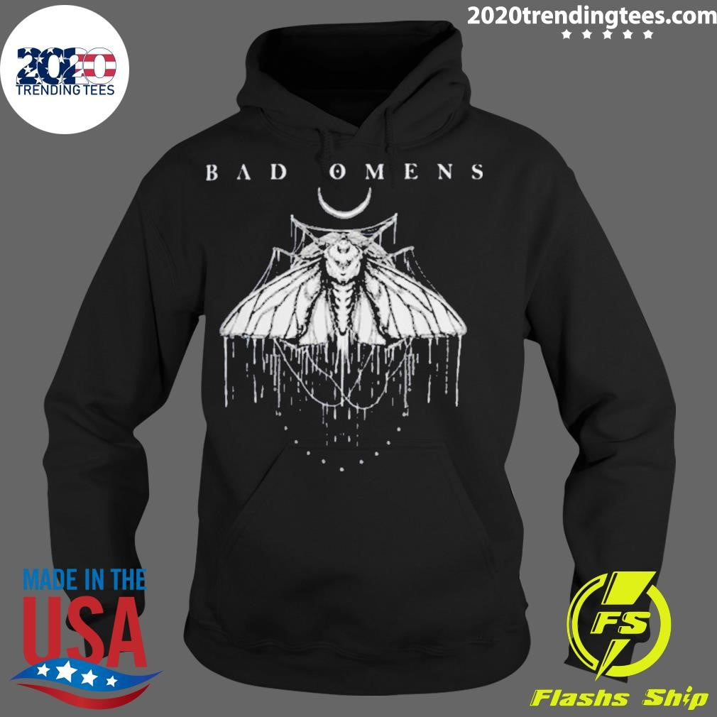 Official bad Omens Moth - Adult & Kids T-Shirts, Sweatshirts & Hoodies apparel design preview 2