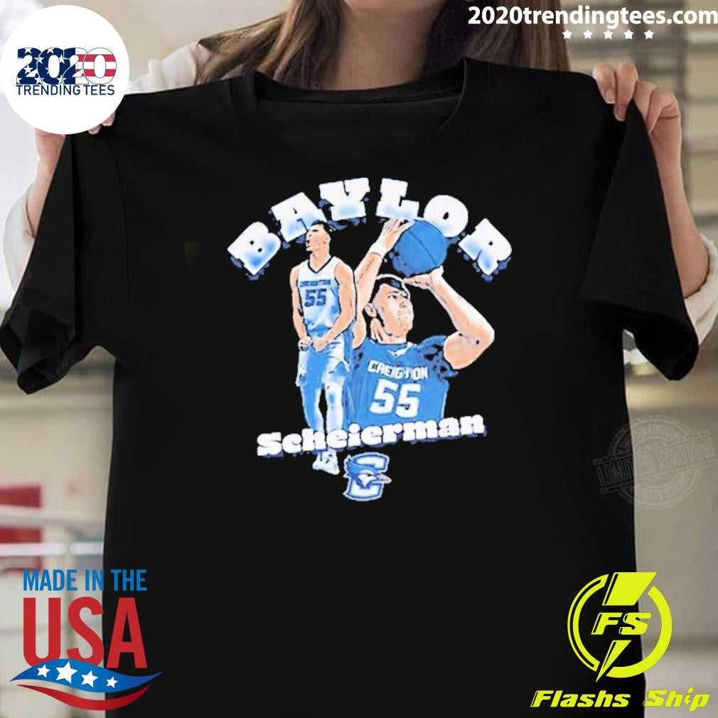 Official baylor Scheierman 55 Basketball - Adult & Kids T-Shirts, Sweatshirts & Hoodies apparel design preview 1