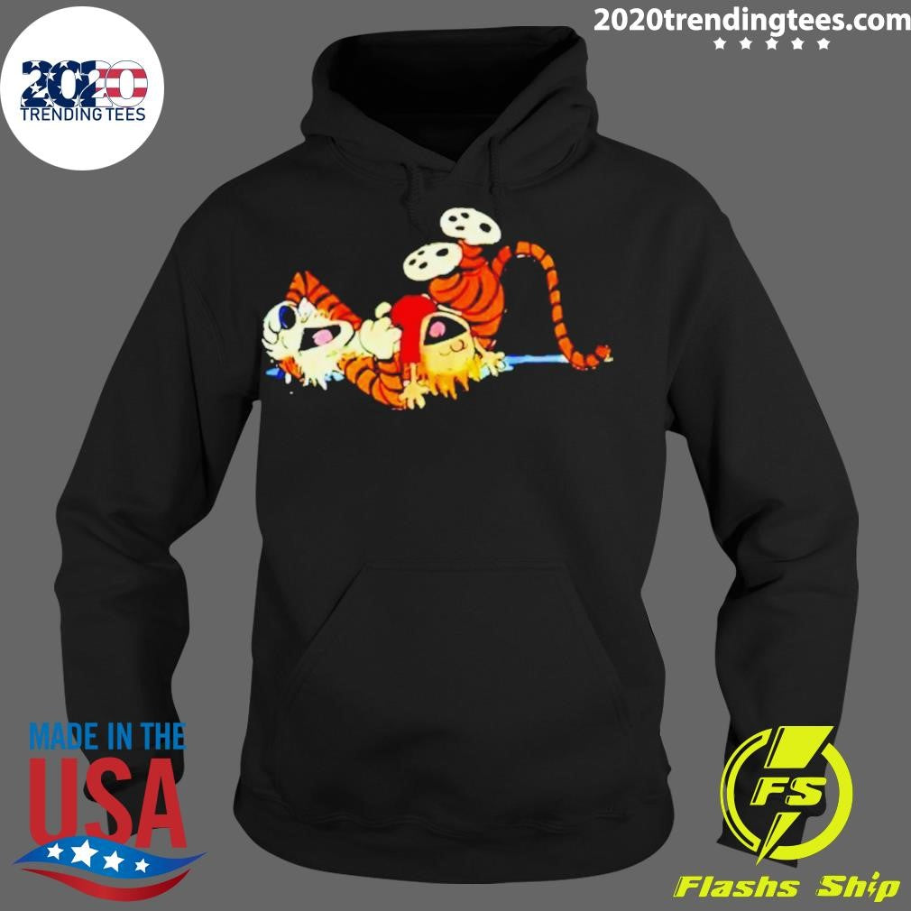 Official calvin Và Hobbes Smile - Adult & Kids T-Shirts, Sweatshirts & Hoodies apparel design preview 2