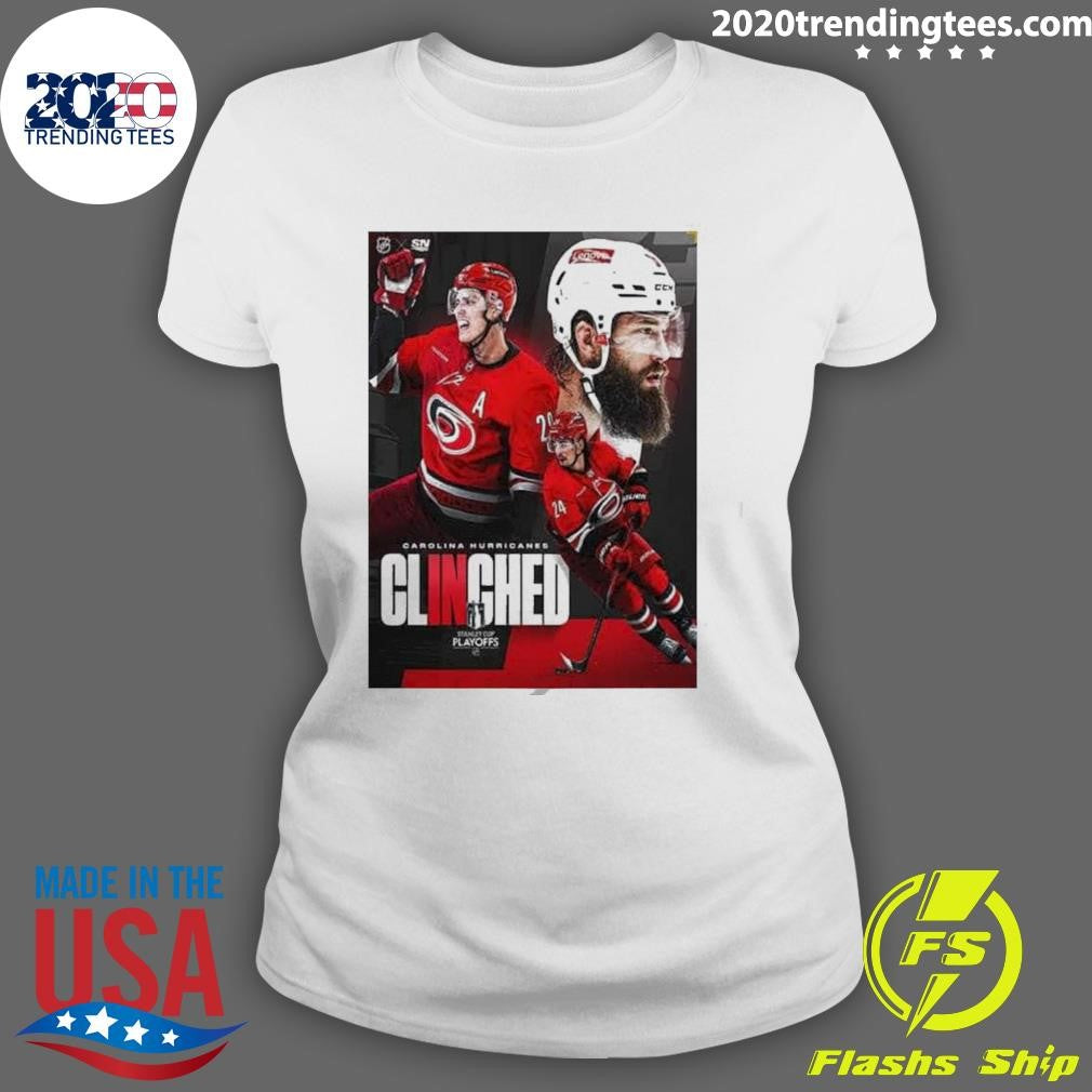 Official carolina Hurricanes Have Officially Clinched - Adult & Kids T-Shirts, Sweatshirts & Hoodies apparel design preview 3