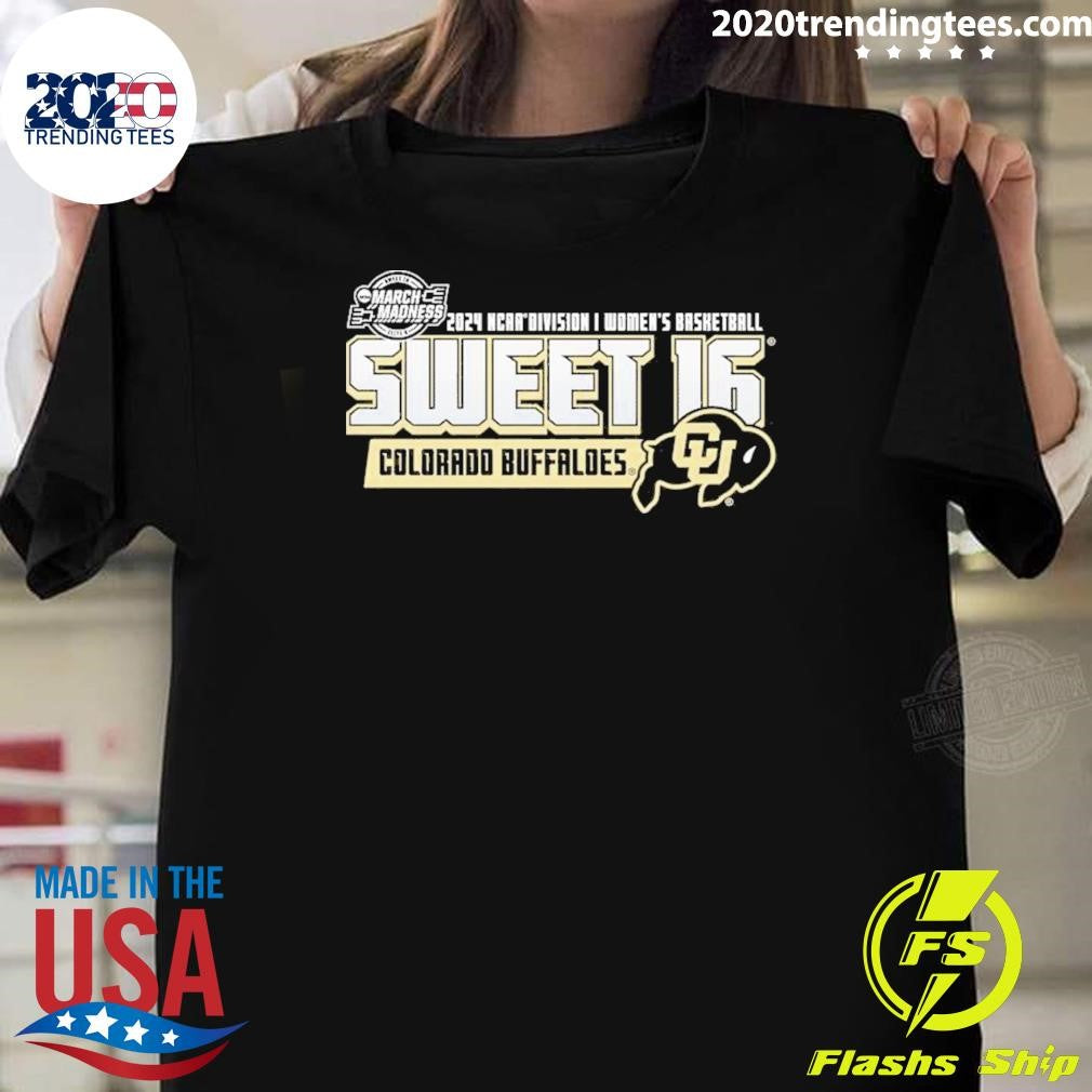 Official colorado Buffaloes Women's Basketball 2024 - Adult & Kids T-Shirts, Sweatshirts & Hoodies apparel design preview 1