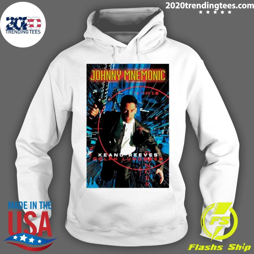 Official johnny Mnemonic Keanu Reeves Dolph Lundgren - Adult & Kids T-Shirts, Sweatshirts & Hoodies apparel design preview 2