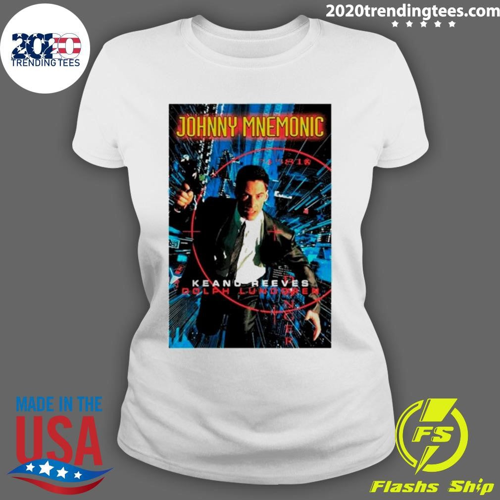 Official johnny Mnemonic Keanu Reeves Dolph Lundgren - Adult & Kids T-Shirts, Sweatshirts & Hoodies apparel design preview 3