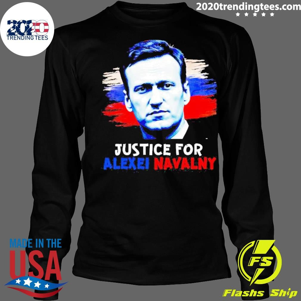 Official justice For Alexei Navalny - Adult & Kids T-Shirts, Sweatshirts & Hoodies apparel design preview 4
