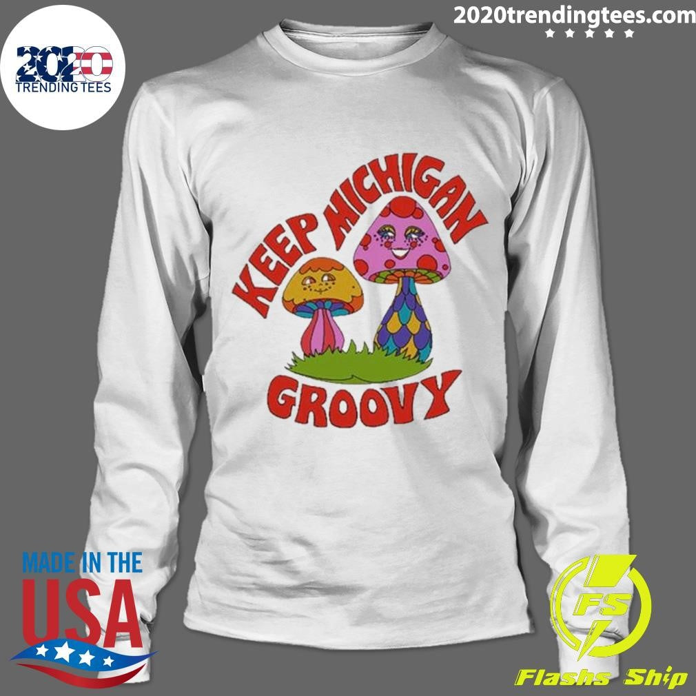 Official keep Michigan Groovy - Adult & Kids T-Shirts, Sweatshirts & Hoodies apparel design preview 4