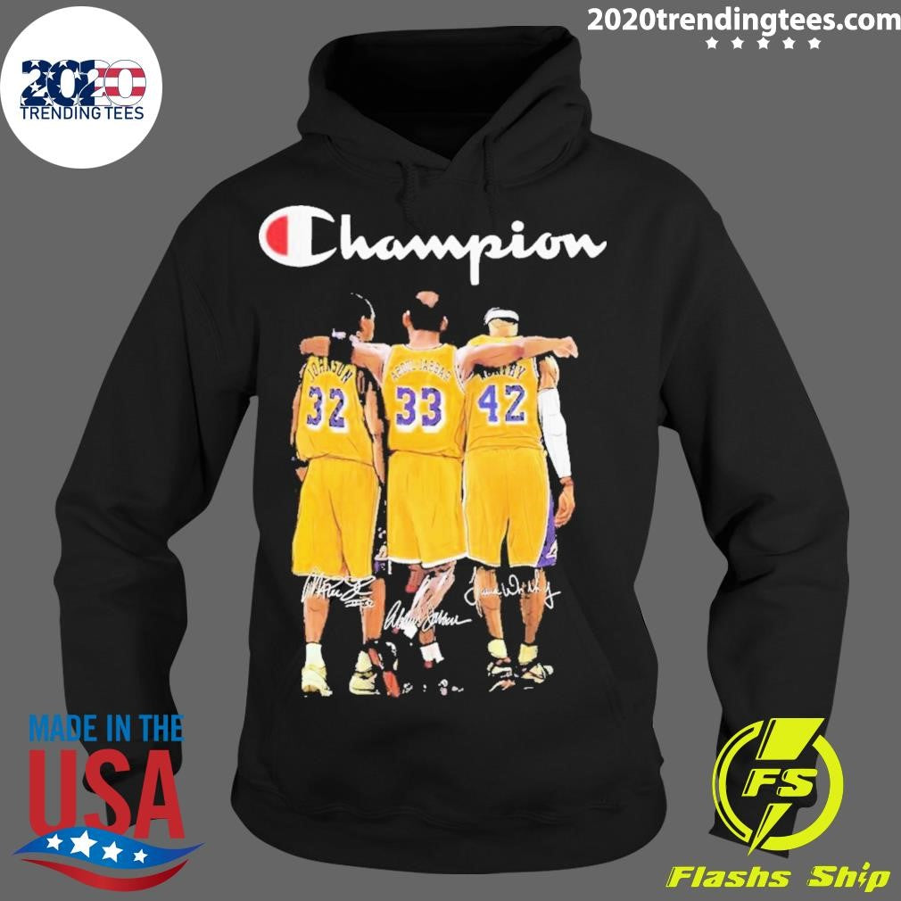 Official los Angeles Lakers Champion Johnson - Adult & Kids T-Shirts, Sweatshirts & Hoodies apparel design preview 2