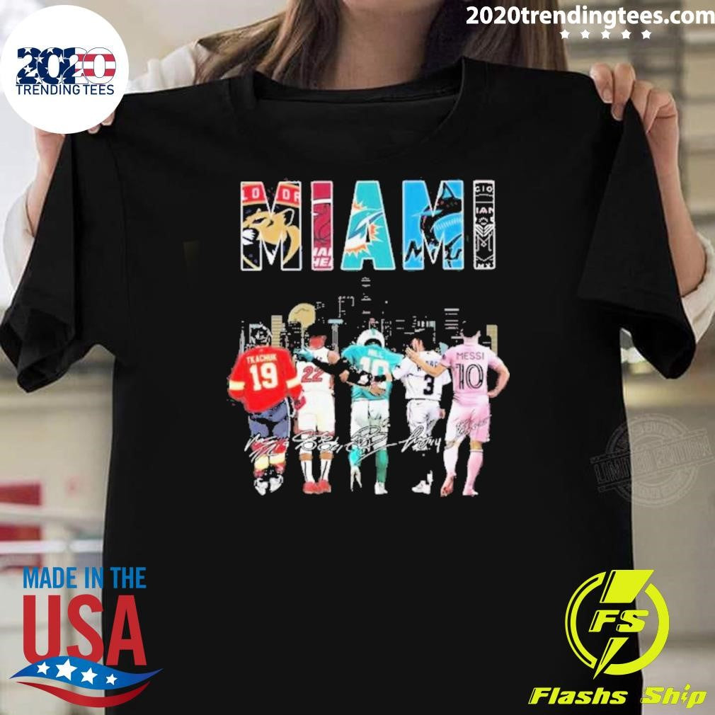 Official miami Dolphins Heat Marlins Inter Florida - Adult & Kids T-Shirts, Sweatshirts & Hoodies apparel design preview 1