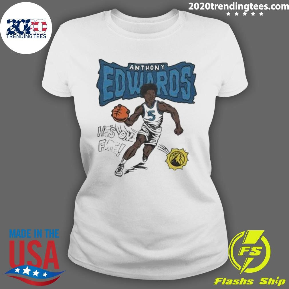 Official minnesota Timberwolves Comic Anthony Edwards - Adult & Kids T-Shirts, Sweatshirts & Hoodies apparel design preview 3