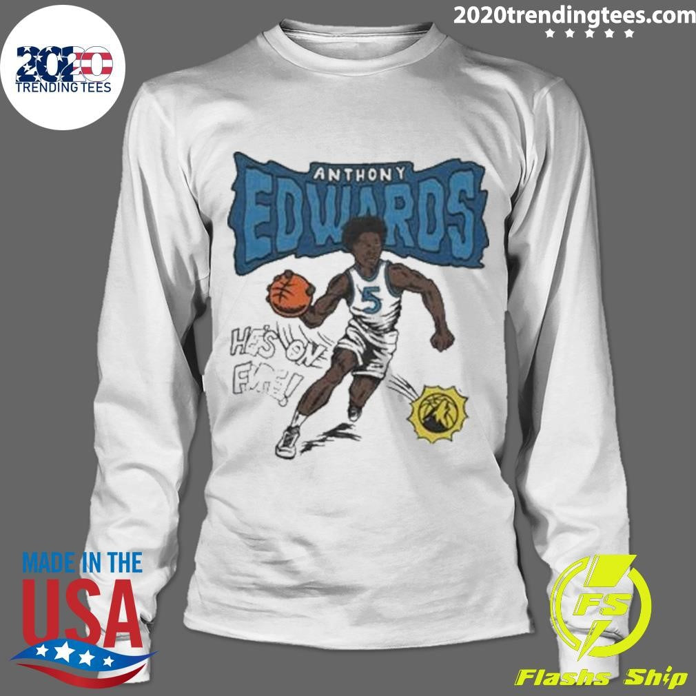 Official minnesota Timberwolves Comic Anthony Edwards - Adult & Kids T-Shirts, Sweatshirts & Hoodies apparel design preview 4