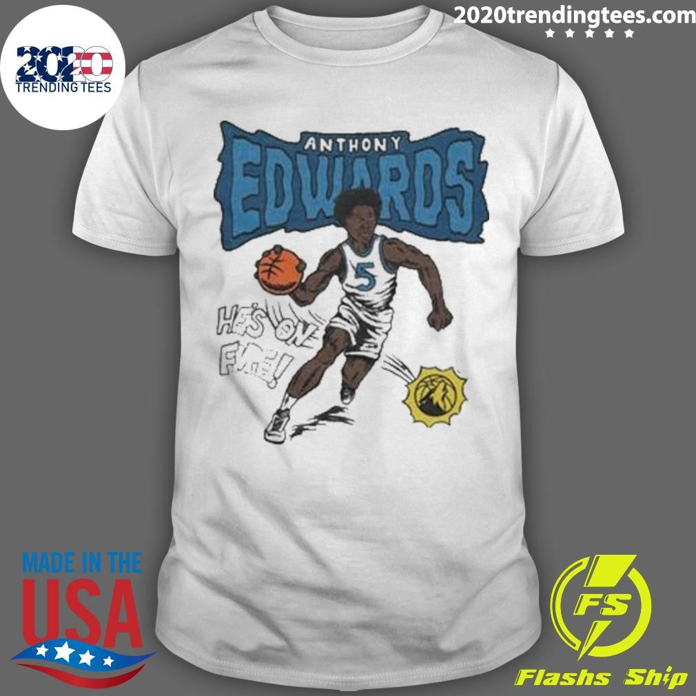 Official minnesota Timberwolves Comic Anthony Edwards - Adult & Kids T-Shirts, Sweatshirts & Hoodies apparel design preview 1