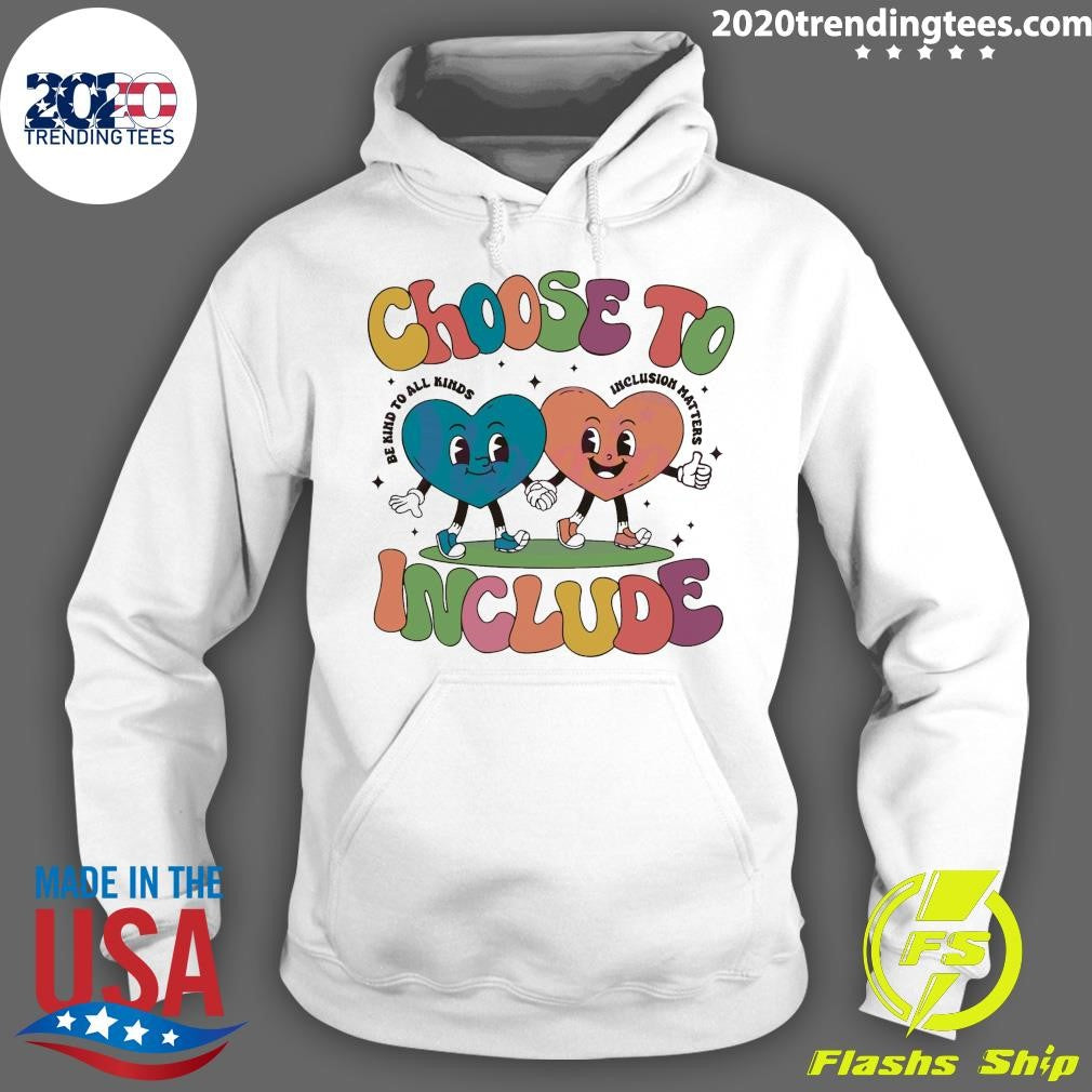 Official retro Choose To Include Autism Awareness - Adult & Kids T-Shirts, Sweatshirts & Hoodies apparel design preview 2