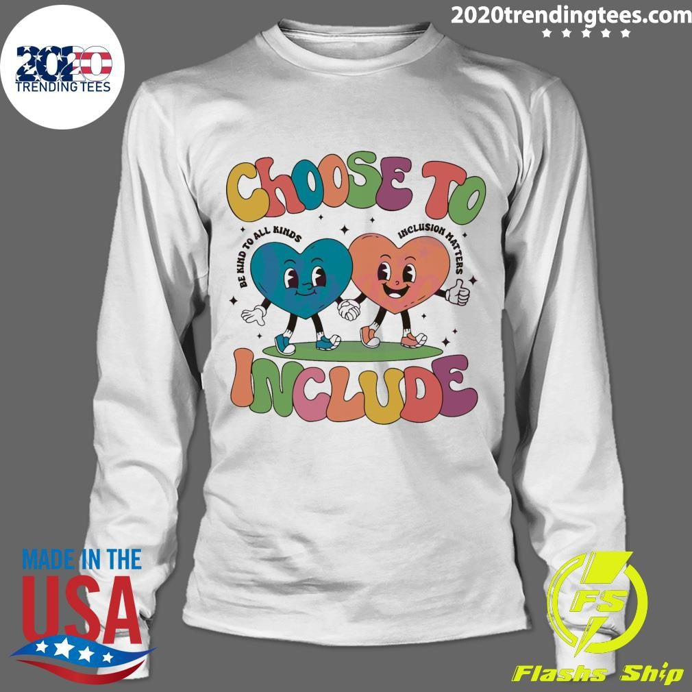 Official retro Choose To Include Autism Awareness - Adult & Kids T-Shirts, Sweatshirts & Hoodies apparel design preview 4