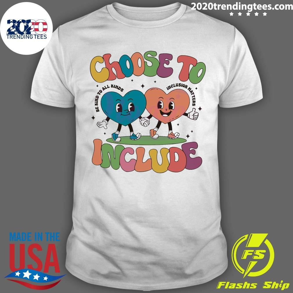 Official retro Choose To Include Autism Awareness - Adult & Kids T-Shirts, Sweatshirts & Hoodies apparel design preview 1