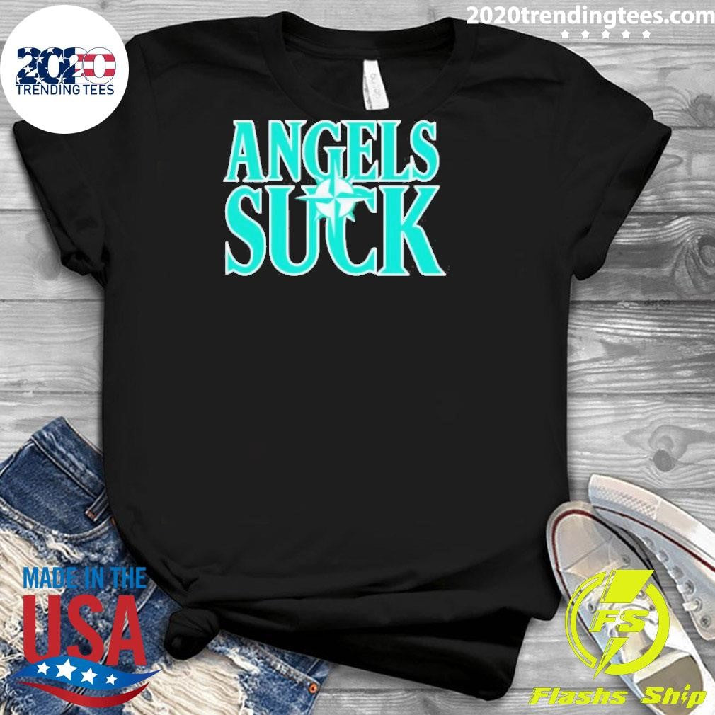 Official seattle Seahawks Angels Suck - Adult & Kids T-Shirts, Sweatshirts & Hoodies apparel design preview 3