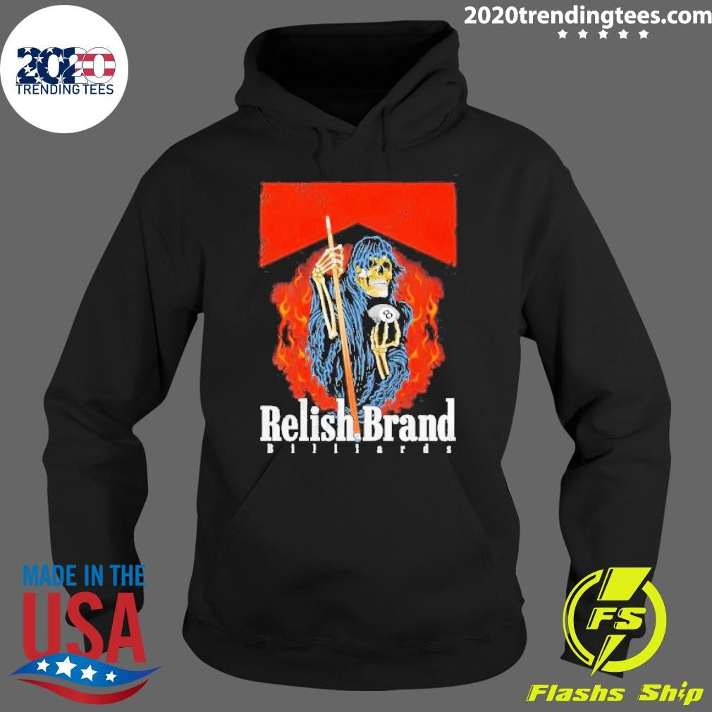 Official smokin' Billiards Reaper - Adult & Kids T-Shirts, Sweatshirts & Hoodies apparel design preview 2