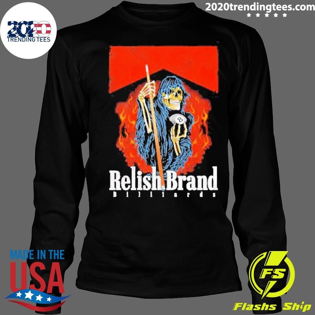 Official smokin' Billiards Reaper - Adult & Kids T-Shirts, Sweatshirts & Hoodies apparel design preview 4