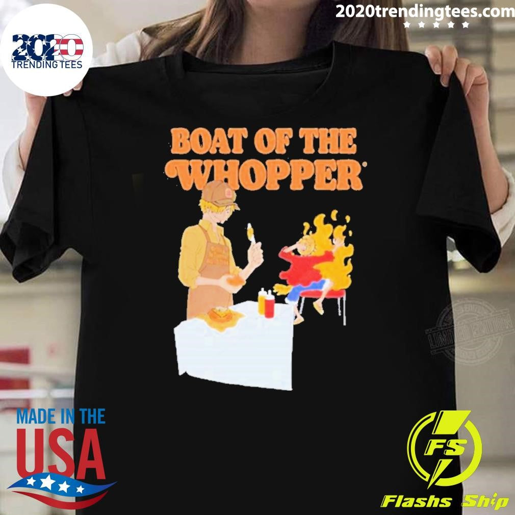 Official the One Piece X Burger King France Boat Of - Adult & Kids T-Shirts, Sweatshirts & Hoodies apparel design preview 1