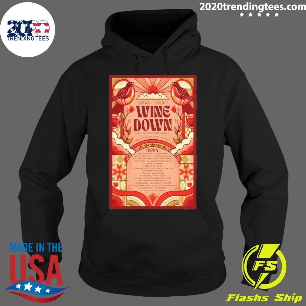 Official wine Down Summer Concert Series 2024 - Adult & Kids T-Shirts, Sweatshirts & Hoodies apparel design preview 2