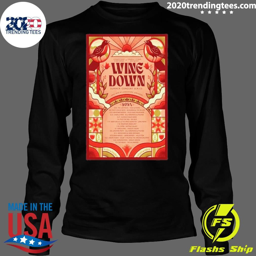 Official wine Down Summer Concert Series 2024 - Adult & Kids T-Shirts, Sweatshirts & Hoodies apparel design preview 4