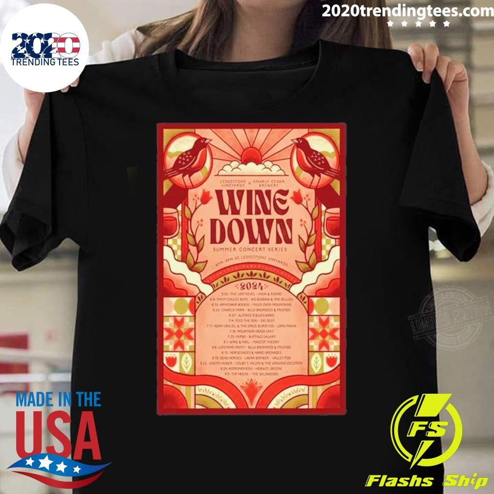 Official wine Down Summer Concert Series 2024 - Adult & Kids T-Shirts, Sweatshirts & Hoodies apparel design preview 1