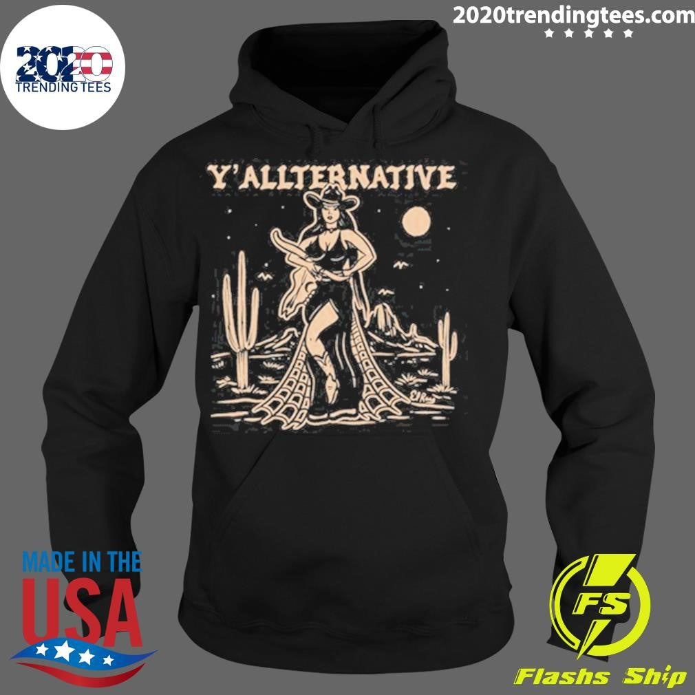 Official y'Allternative Cowgirl - Adult & Kids T-Shirts, Sweatshirts & Hoodies apparel design preview 2