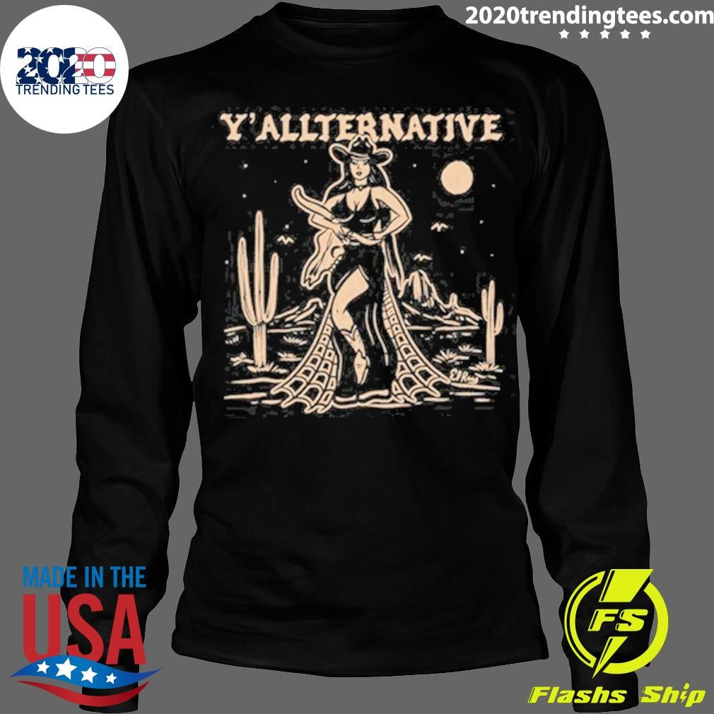 Official y'Allternative Cowgirl - Adult & Kids T-Shirts, Sweatshirts & Hoodies apparel design preview 4