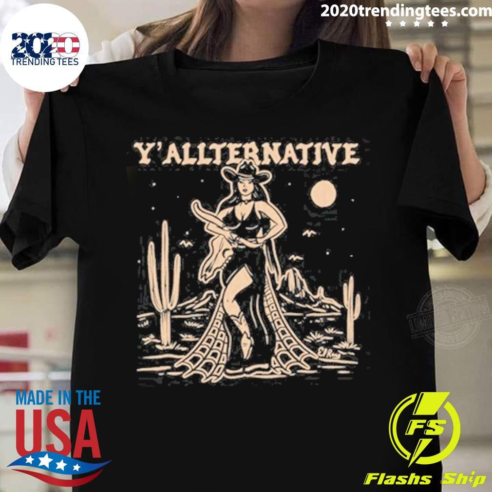 Official y'Allternative Cowgirl - Adult & Kids T-Shirts, Sweatshirts & Hoodies apparel design preview 1