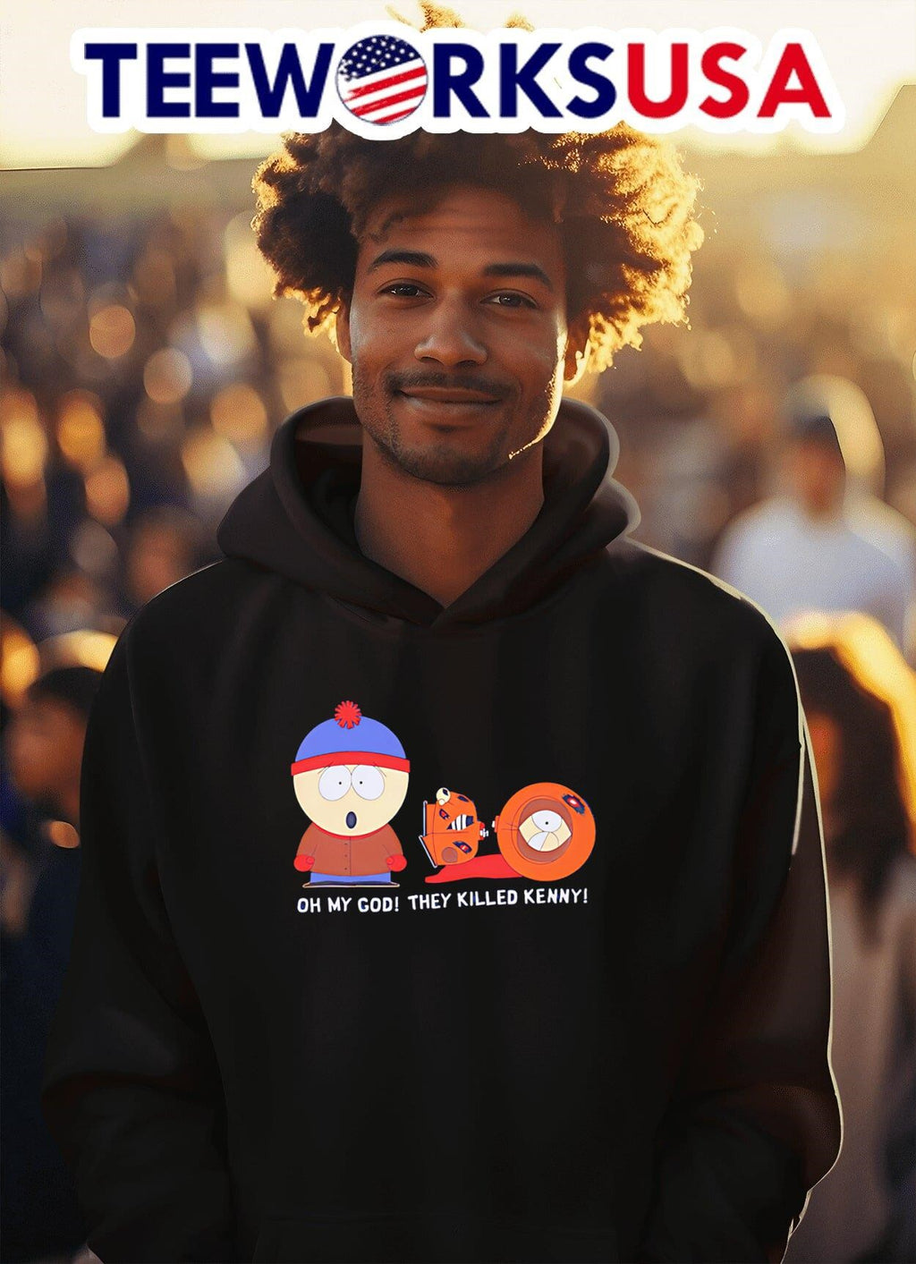 Oh My God They Killed Kenny South Park cartoon - Adult & Kids T-Shirts, Sweatshirts & Hoodies apparel design preview 2