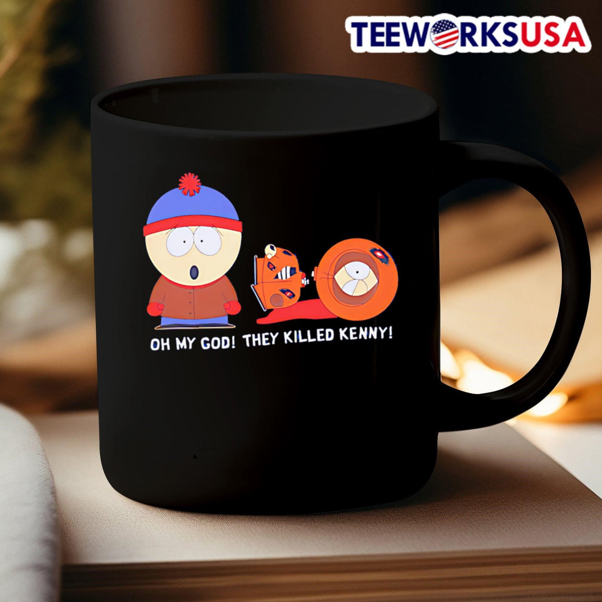 Oh My God They Killed Kenny South Park cartoon - Adult & Kids T-Shirts, Sweatshirts & Hoodies apparel design preview 3