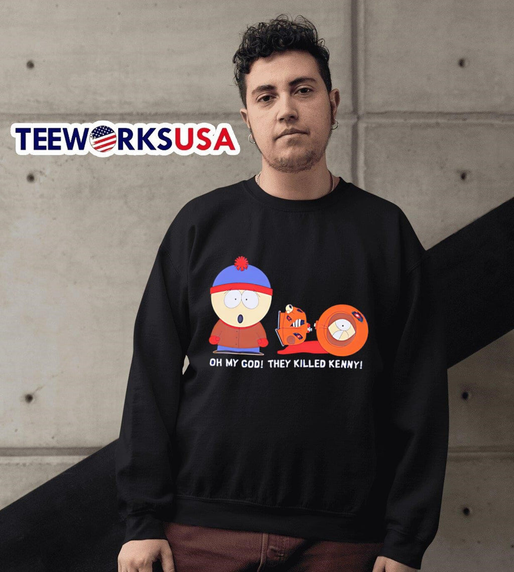 Oh My God They Killed Kenny South Park cartoon - Adult & Kids T-Shirts, Sweatshirts & Hoodies apparel design preview 6